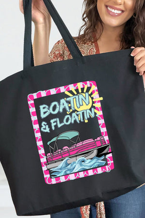 Sunny Boatin & Floatin Canvas Jumbo Tote - Wholesale Accessory Market