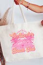 Sunshine & Saltwater Beach Club Canvas Jumbo Tote - Wholesale Accessory Market