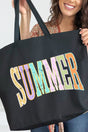 Sunwashed Summer Canvas Jumbo Tote - Wholesale Accessory Market