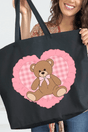Tender Heart Canvas Jumbo Tote - Wholesale Accessory Market