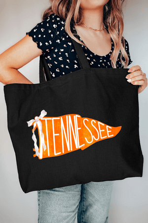 Tennessee Pennant Canvas Jumbo Tote - Wholesale Accessory Market