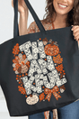 Thankful Lacework Canvas Jumbo Tote - Wholesale Accessory Market