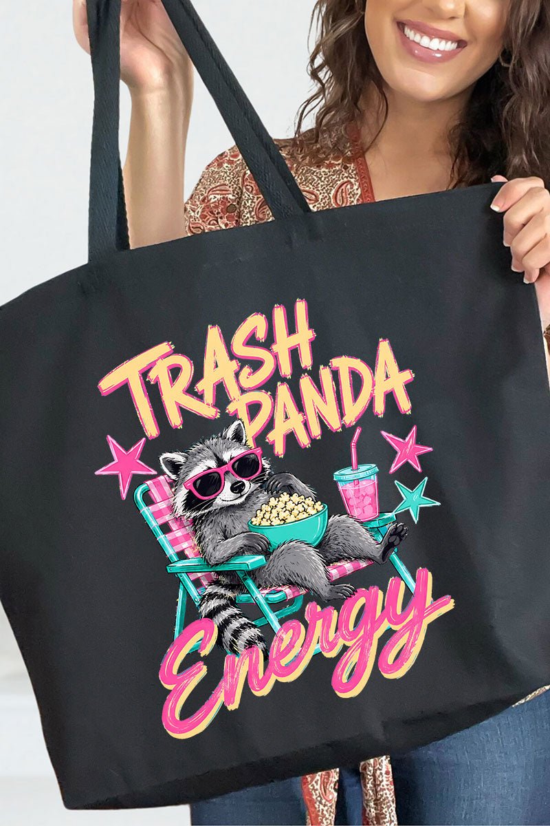 Trash Panda Energy Canvas Jumbo Tote - Wholesale Accessory Market