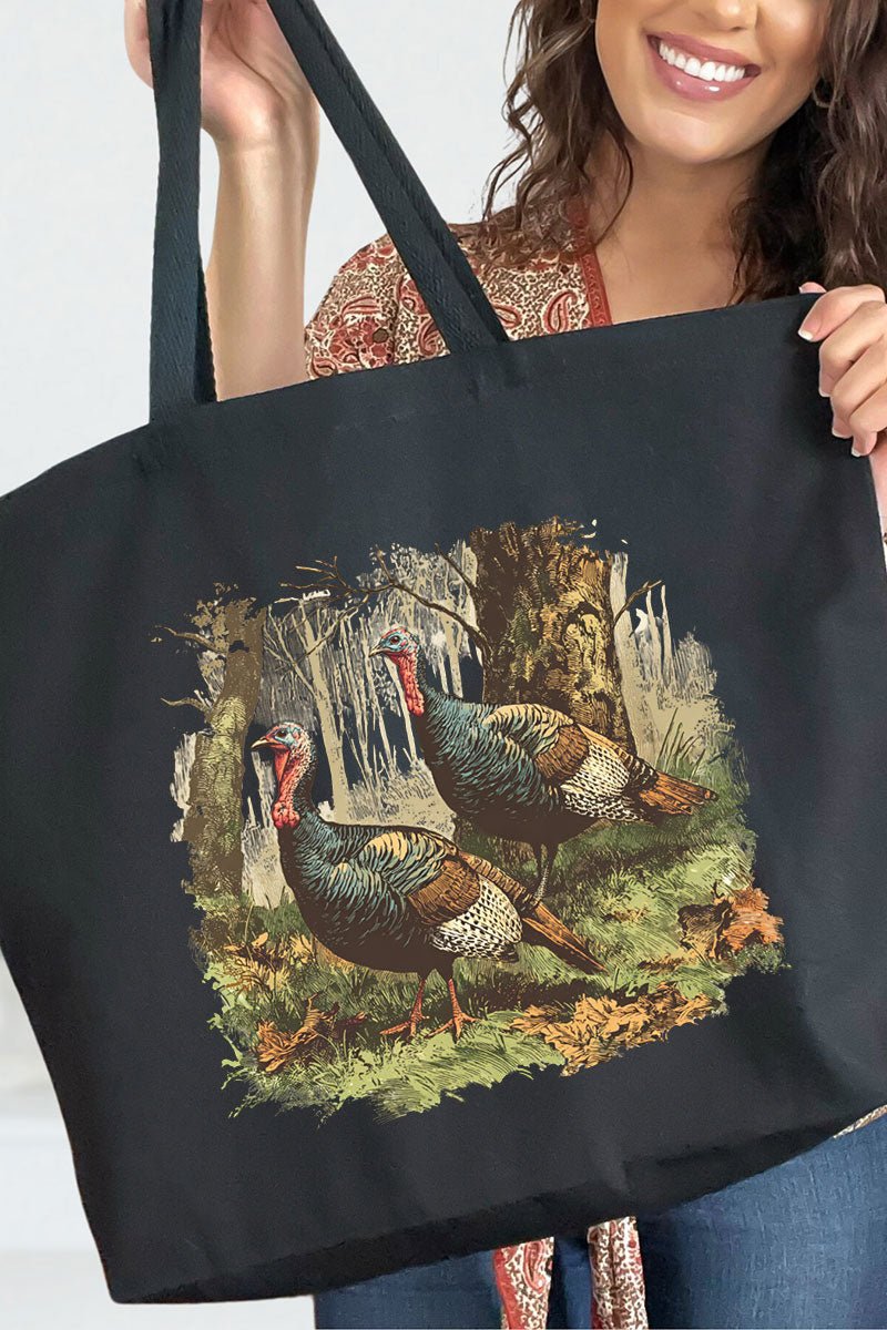 Turkey Trails Canvas Jumbo Tote - Wholesale Accessory Market