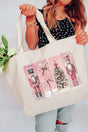 Vintage Nutcracker Christmas Canvas Jumbo Tote - Wholesale Accessory Market