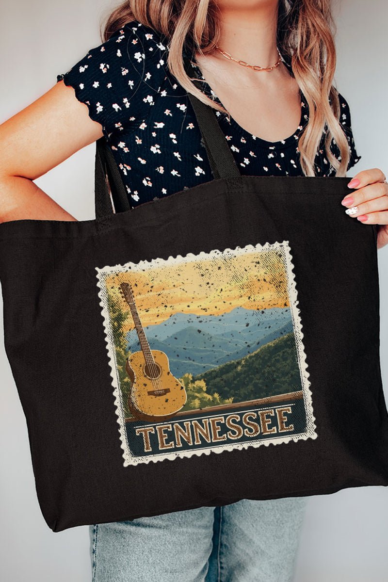Vintage Tennessee Stamp Canvas Jumbo Tote - Wholesale Accessory Market