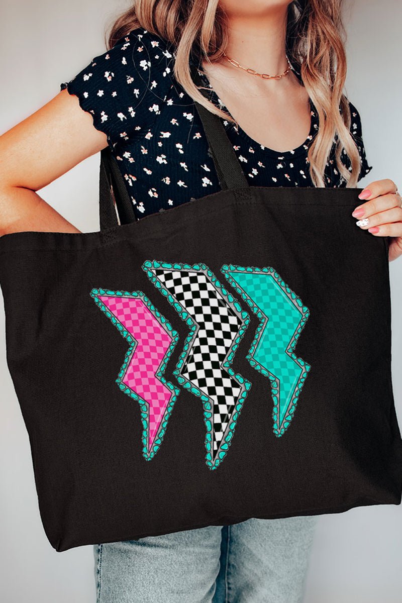 Wild Lightning Canvas Jumbo Tote - Wholesale Accessory Market