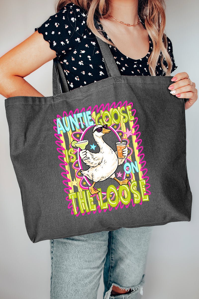 Auntie Goose On The Loose Canvas Jumbo Tote - Wholesale Accessory Market