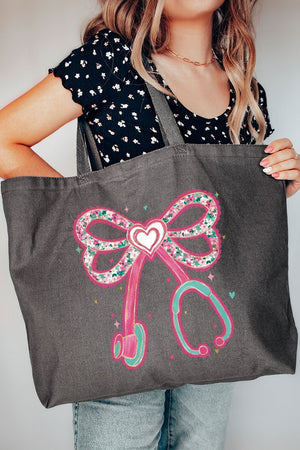 Blush Beats Canvas Jumbo Tote - Wholesale Accessory Market