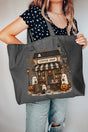 Brew & Boo Coffee Shop Canvas Jumbo Tote - Wholesale Accessory Market