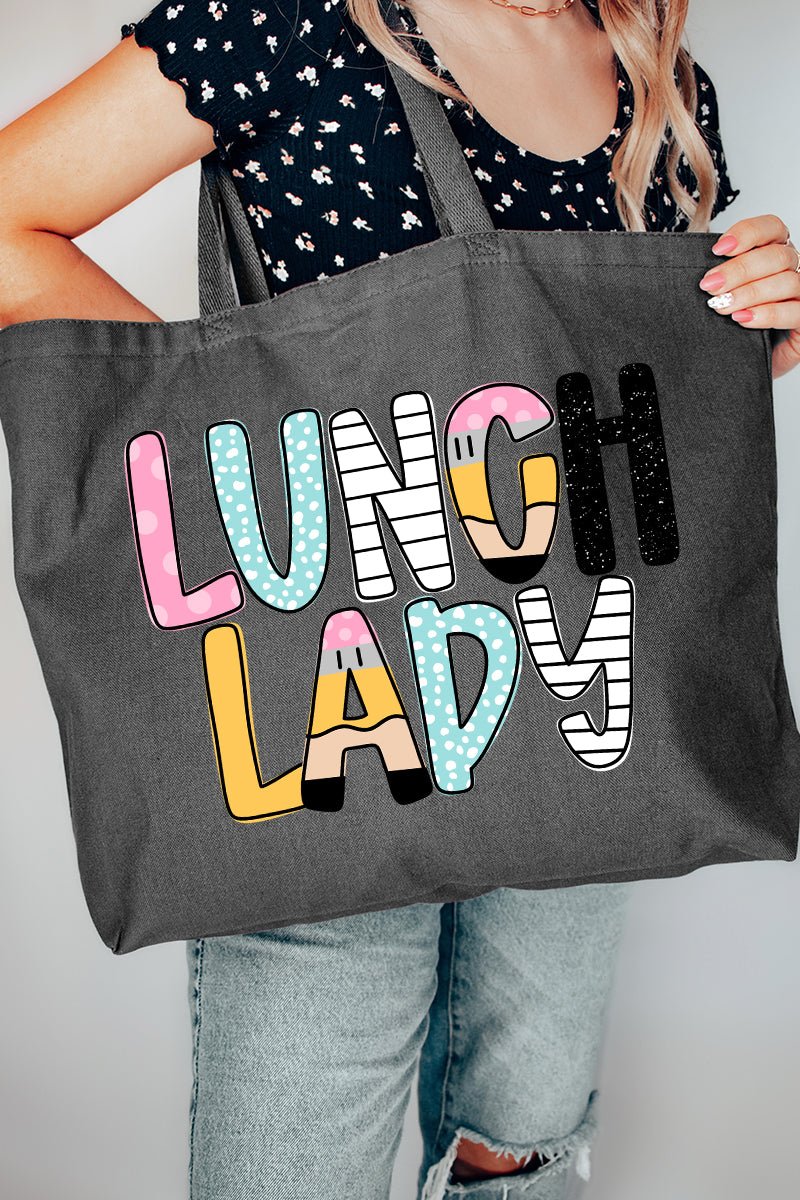 Dots & Doodles School Staff Series Canvas Jumbo Tote - Wholesale Accessory Market