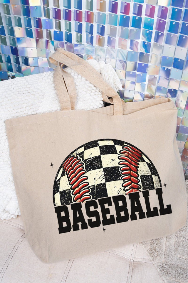 Fastball Fever Canvas Jumbo Tote - Wholesale Accessory Market