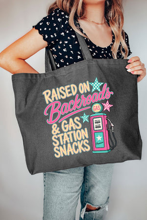 Gas Station Snacks Canvas Jumbo Tote - Wholesale Accessory Market