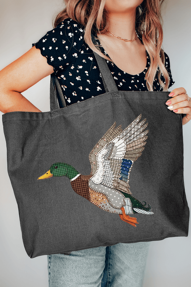 Mallard Flights Canvas Jumbo Tote - Wholesale Accessory Market