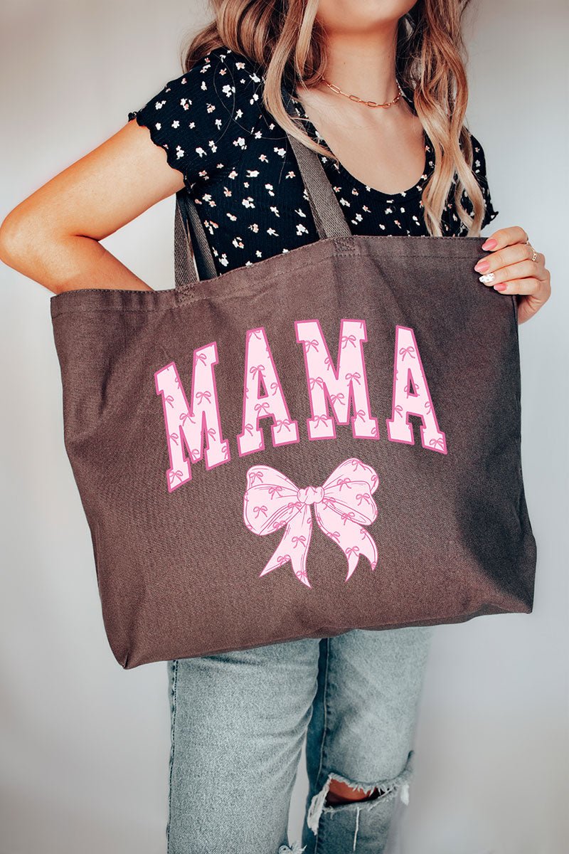 Pink Mama Coquette Canvas Jumbo Tote - Wholesale Accessory Market