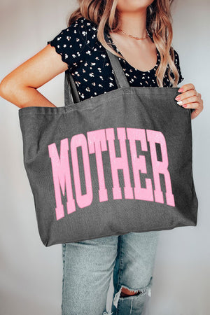 Pretty In Pink Mother Canvas Jumbo Tote - Wholesale Accessory Market