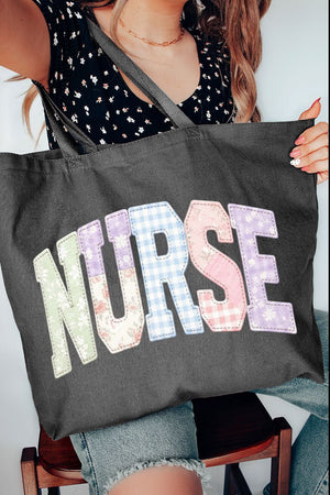 Soft Stitch Nurse Canvas Jumbo Tote - Wholesale Accessory Market
