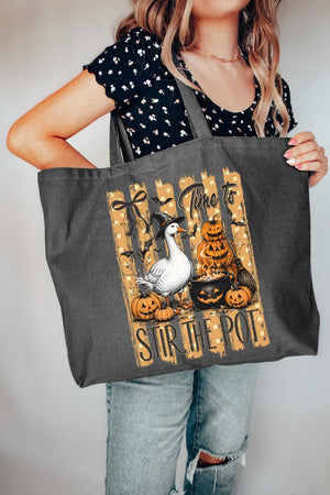 Stir The Pot Goose Canvas Jumbo Tote - Wholesale Accessory Market