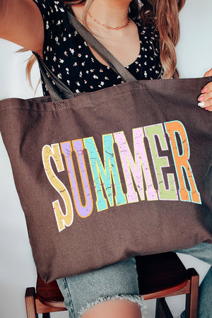 Sunwashed Summer Canvas Jumbo Tote - Wholesale Accessory Market