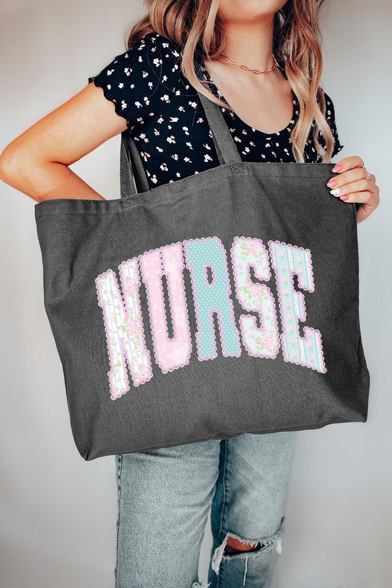 Timeless Nurse Canvas Jumbo Tote - Wholesale Accessory Market