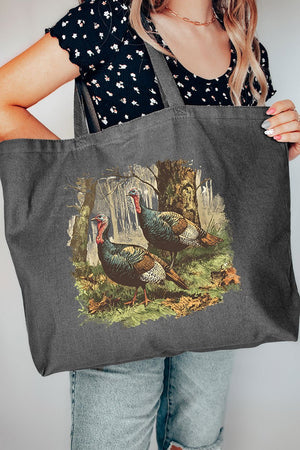 Turkey Trails Canvas Jumbo Tote - Wholesale Accessory Market