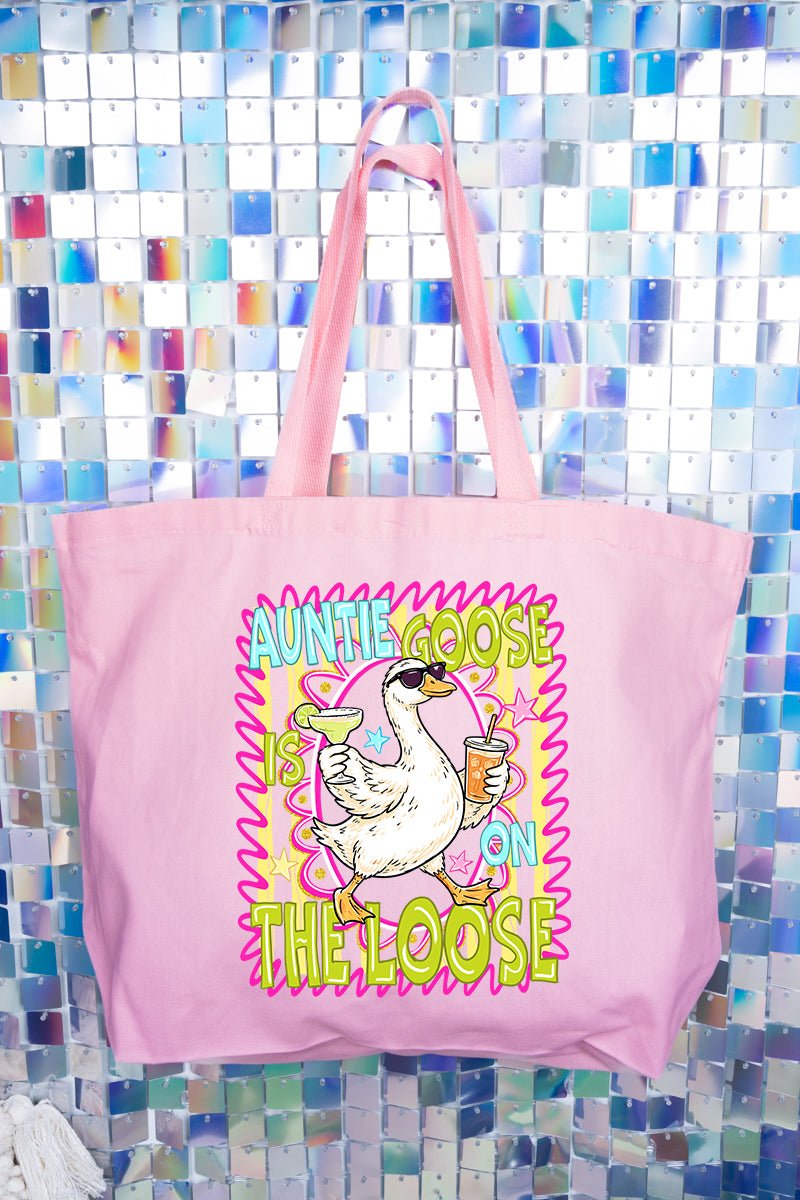 Auntie Goose On The Loose Canvas Jumbo Tote - Wholesale Accessory Market