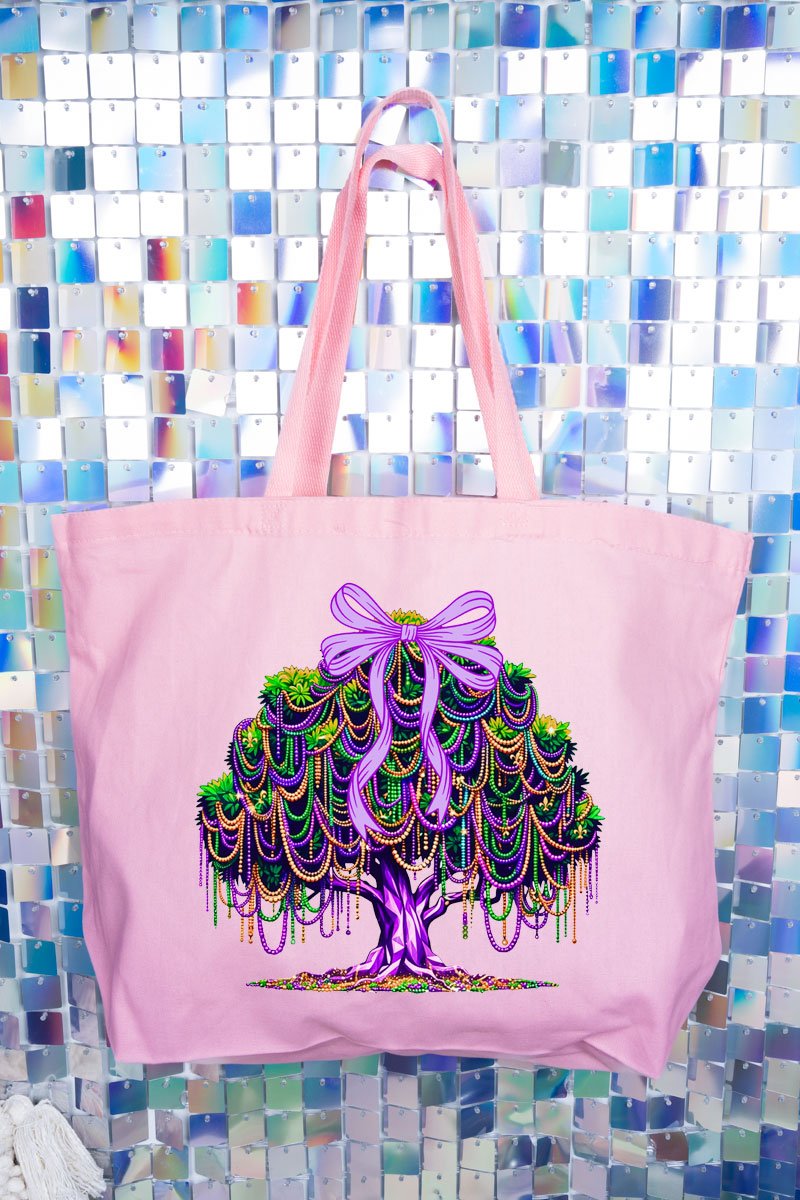 Bayou Bead Tree Canvas Jumbo Tote - Wholesale Accessory Market