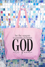 Be The Reason Someone Believes Canvas Jumbo Tote - Wholesale Accessory Market