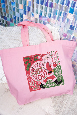 Better Not Pout Boho Doodle Canvas Jumbo Tote - Wholesale Accessory Market