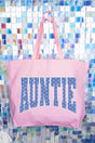 Blue Dot Auntie Canvas Jumbo Tote - Wholesale Accessory Market
