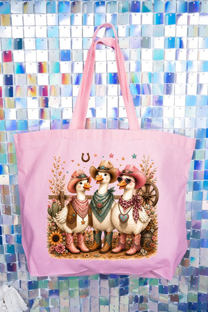 Boots & Beaks Canvas Jumbo Tote - Wholesale Accessory Market