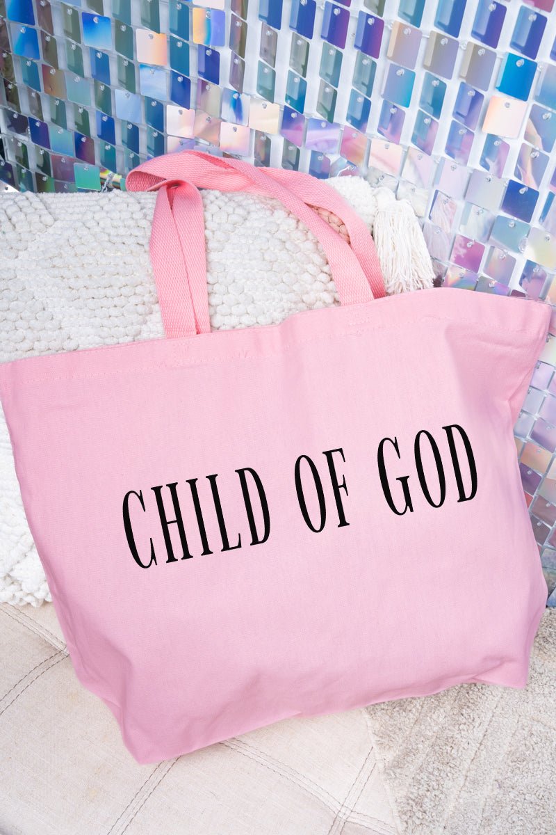 Child Of God Canvas Jumbo Tote - Wholesale Accessory Market