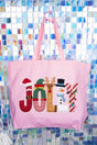 Christmas Characters Jolly Canvas Jumbo Tote - Wholesale Accessory Market
