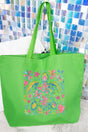 Colorful Sea Turtle Canvas Jumbo Tote - Wholesale Accessory Market