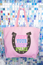 Count Your Lucky Stars Canvas Jumbo Tote - Wholesale Accessory Market