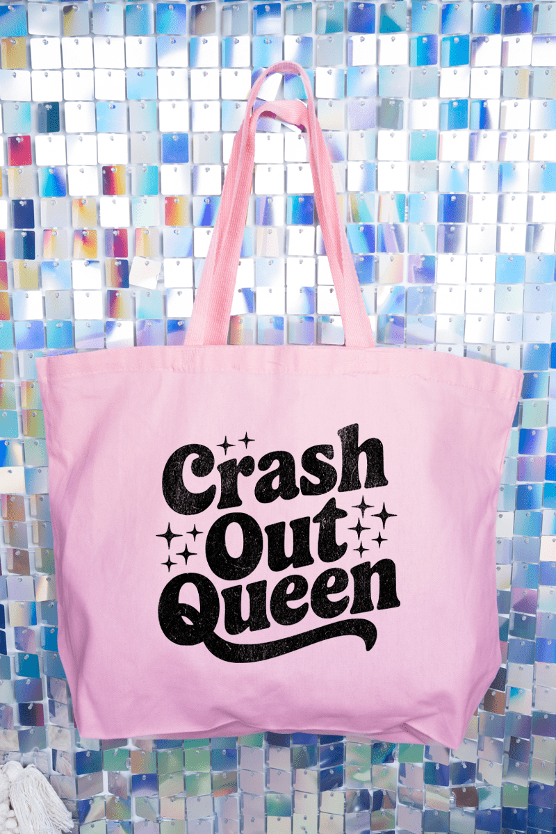Crash Out Queen Canvas Jumbo Tote - Wholesale Accessory Market