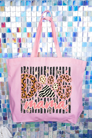 Dog Mama Wild & Sweet Canvas Jumbo Tote - Wholesale Accessory Market