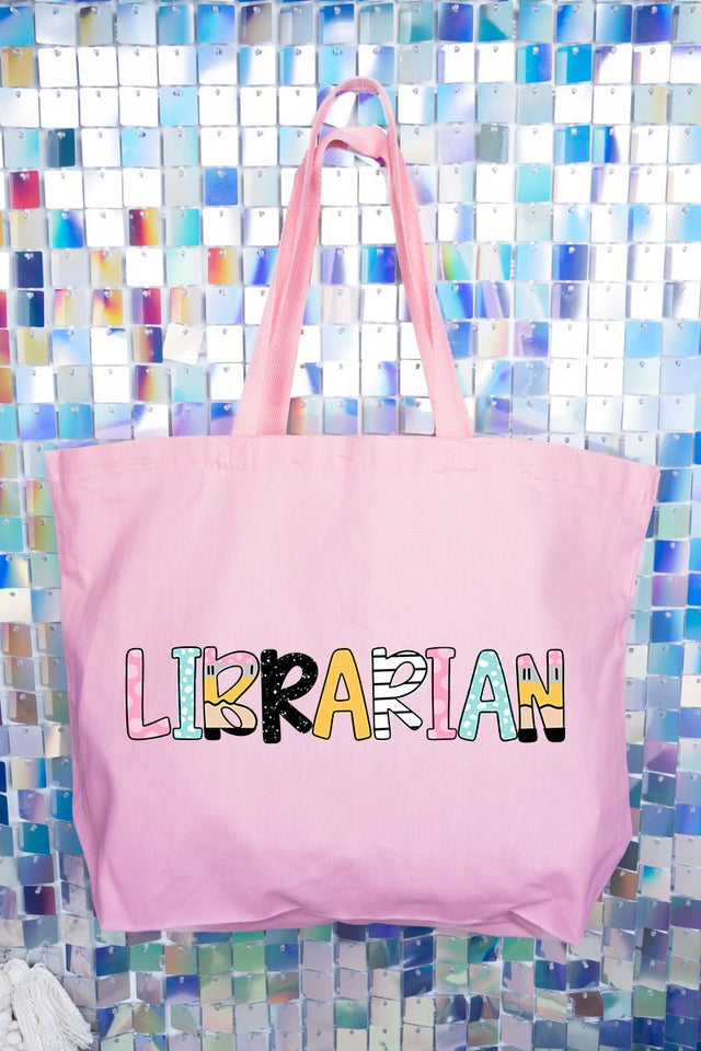 Dots & Doodles School Staff Series Canvas Jumbo Tote - Wholesale Accessory Market