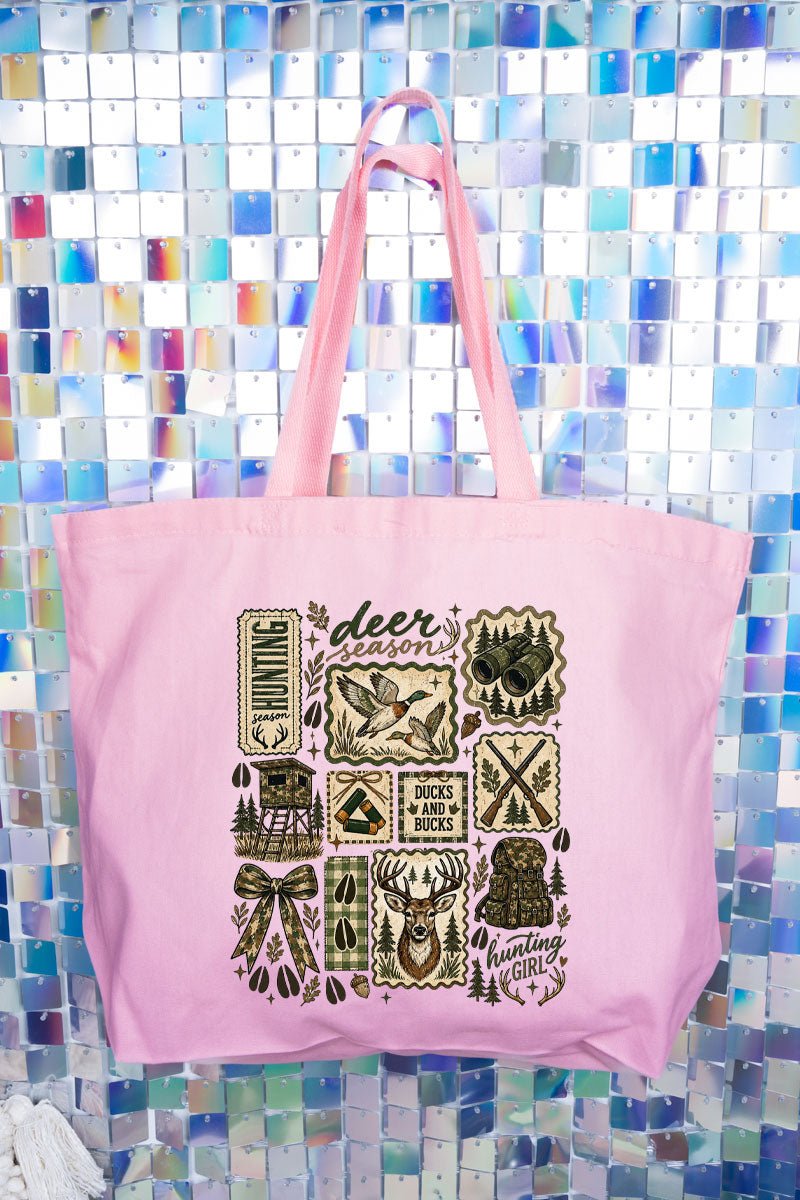 Ducks And Bucks Canvas Jumbo Tote - Wholesale Accessory Market