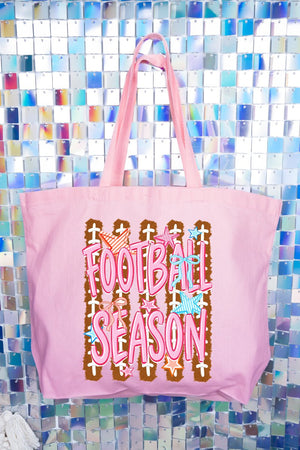 Football Season Energy Canvas Jumbo Tote - Wholesale Accessory Market