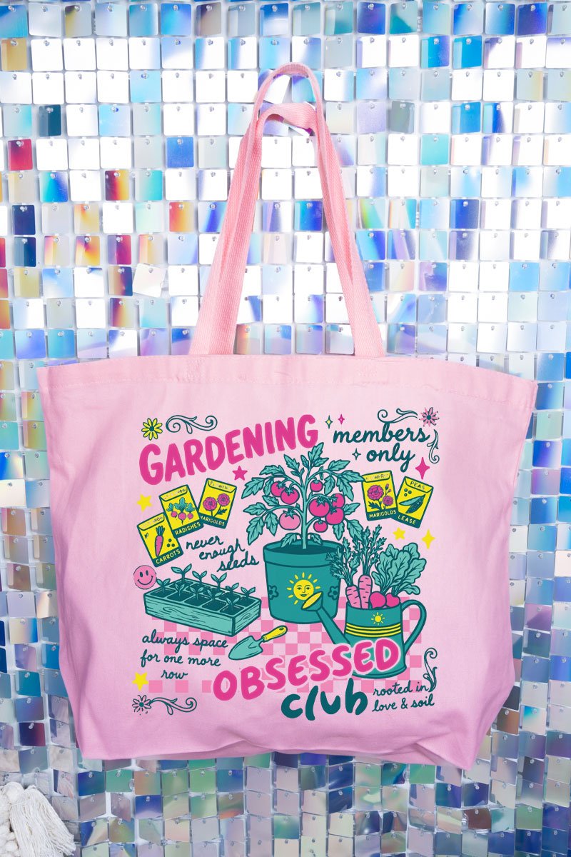 Gardening Club Canvas Jumbo Tote - Wholesale Accessory Market