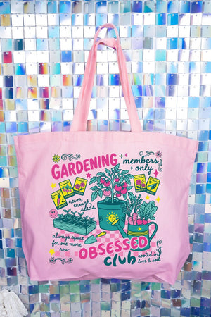 Gardening Club Canvas Jumbo Tote - Wholesale Accessory Market