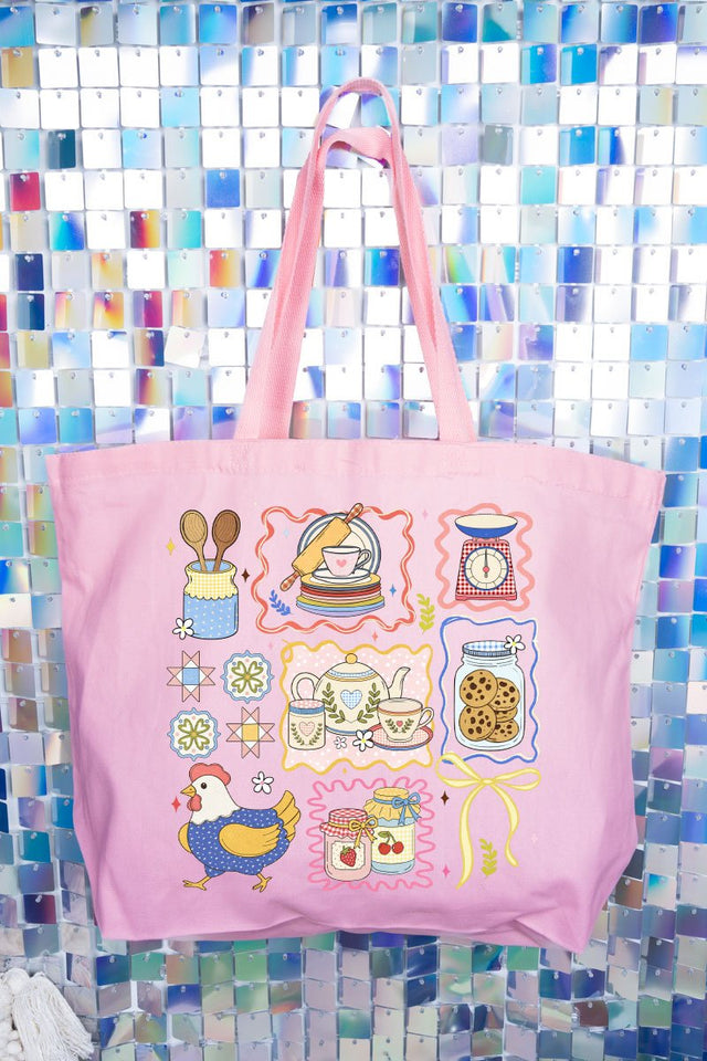 Granny's Kitchen Canvas Jumbo Tote - Wholesale Accessory Market