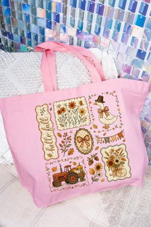 Harvest Keepsakes Canvas Jumbo Tote - Wholesale Accessory Market
