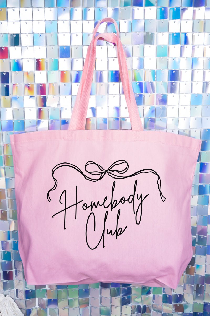 Homebody Club Canvas Jumbo Tote - Wholesale Accessory Market