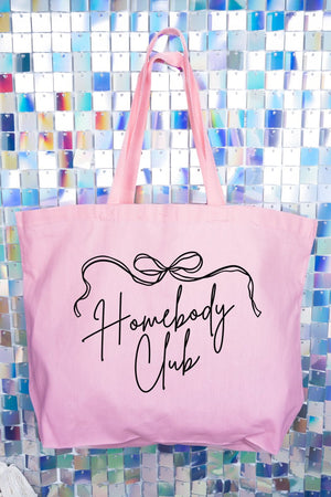 Homebody Club Canvas Jumbo Tote - Wholesale Accessory Market