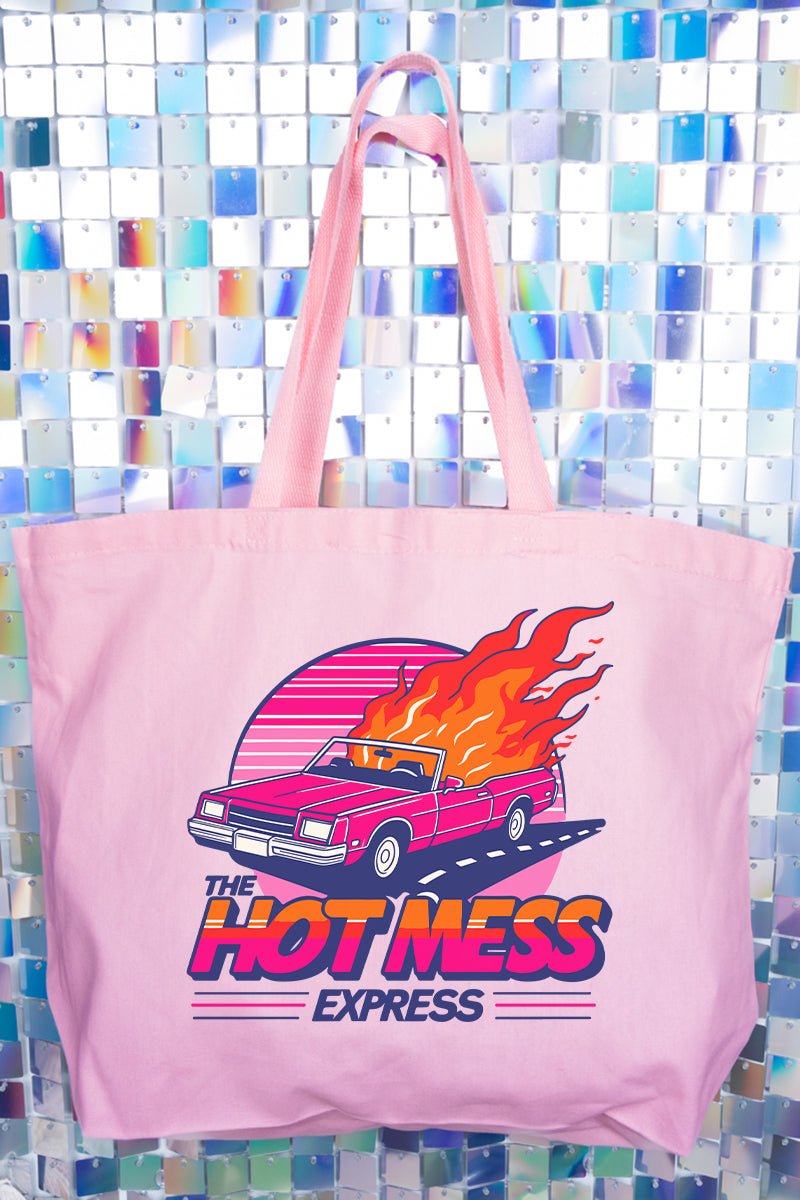 Hot Mess Express Canvas Jumbo Tote - Wholesale Accessory Market