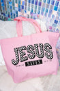 Jesus Saves Canvas Jumbo Tote - Wholesale Accessory Market