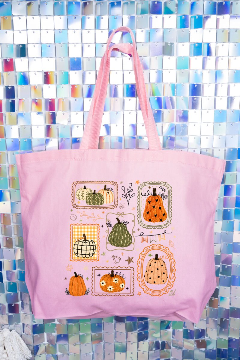 Lovely Gourd Doodles Canvas Jumbo Tote - Wholesale Accessory Market