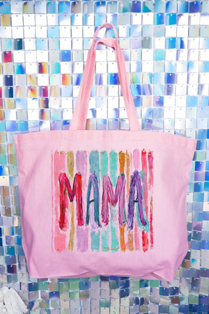 Mama Masterpiece Canvas Jumbo Tote - Wholesale Accessory Market